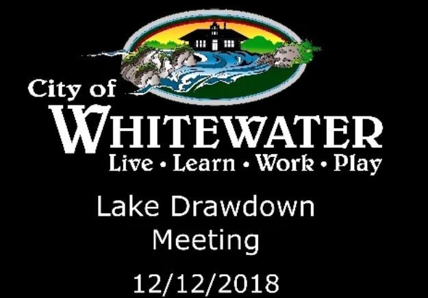 Lake drawdown 12-12-18