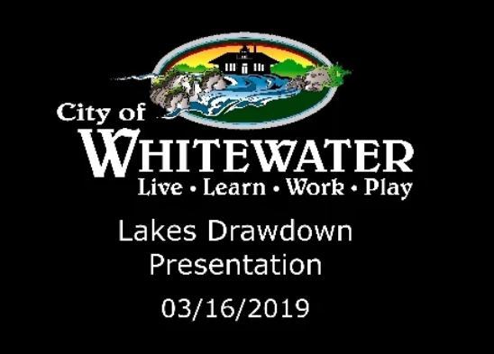 Lake drawdown 03-16-19