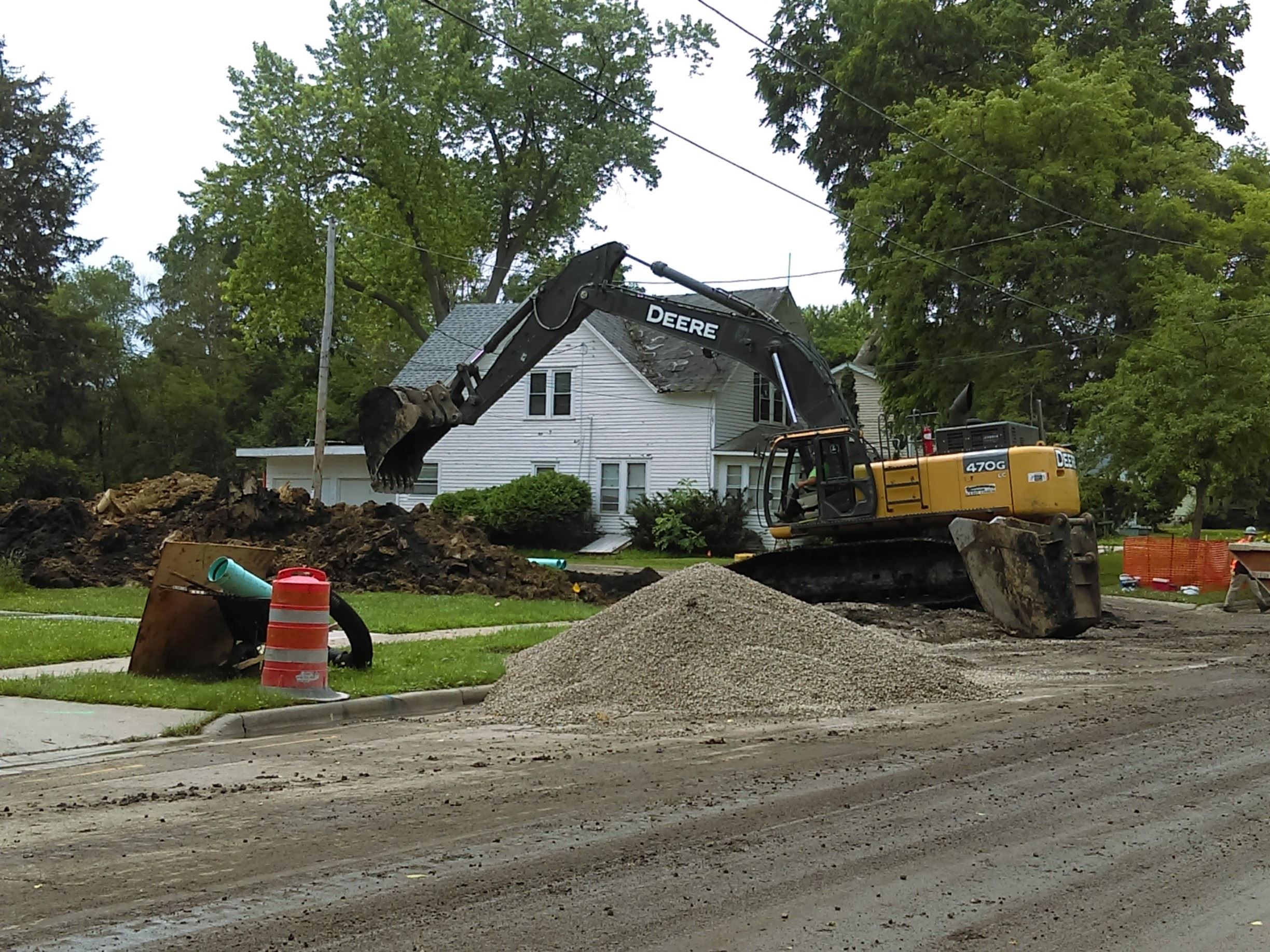 Heavy Machine Moving Dirt and Rocks